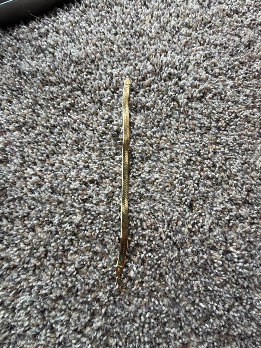 14K Gold Filled Herringbone Chain Bracelet